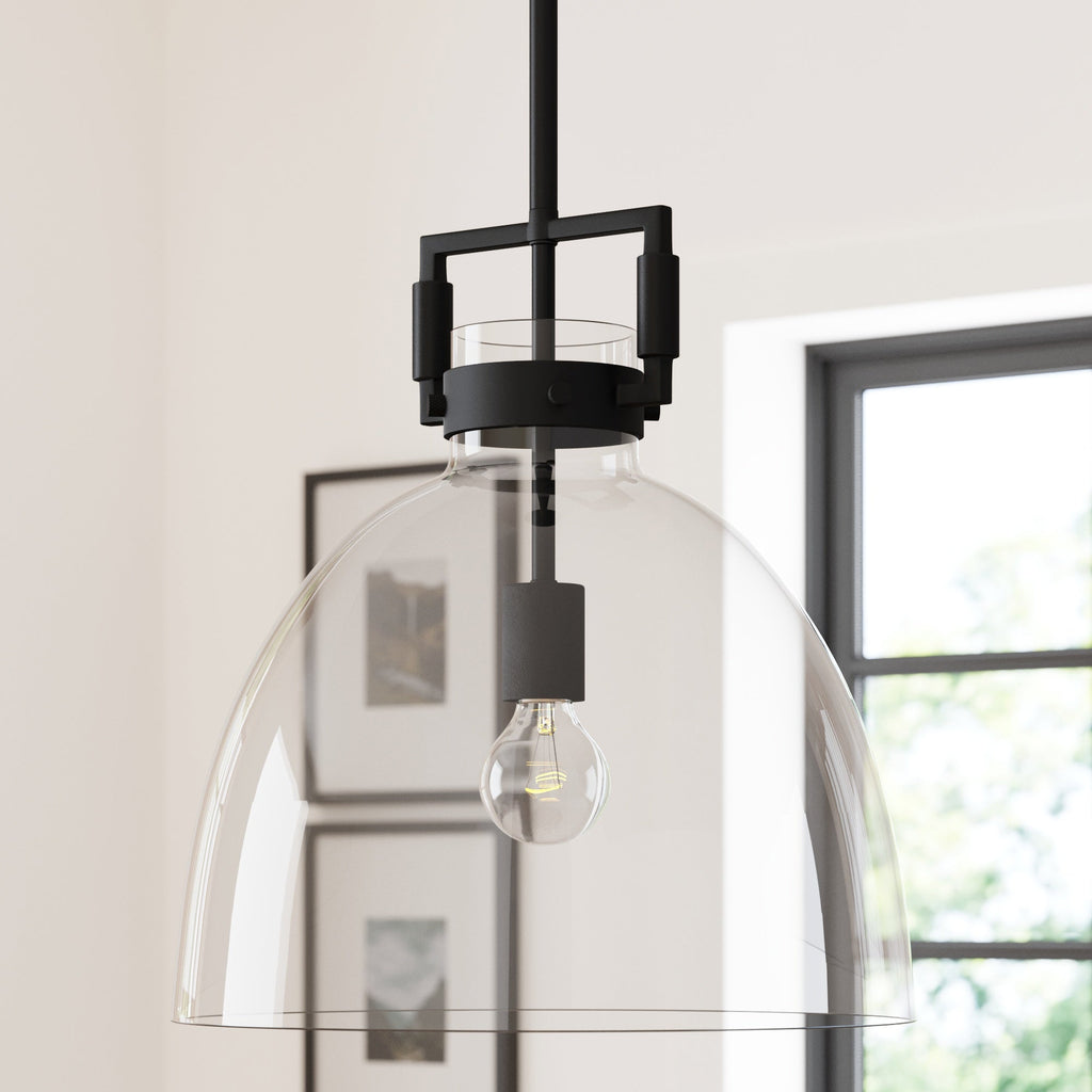 Glass Dome Shade Ceiling Pendant Light