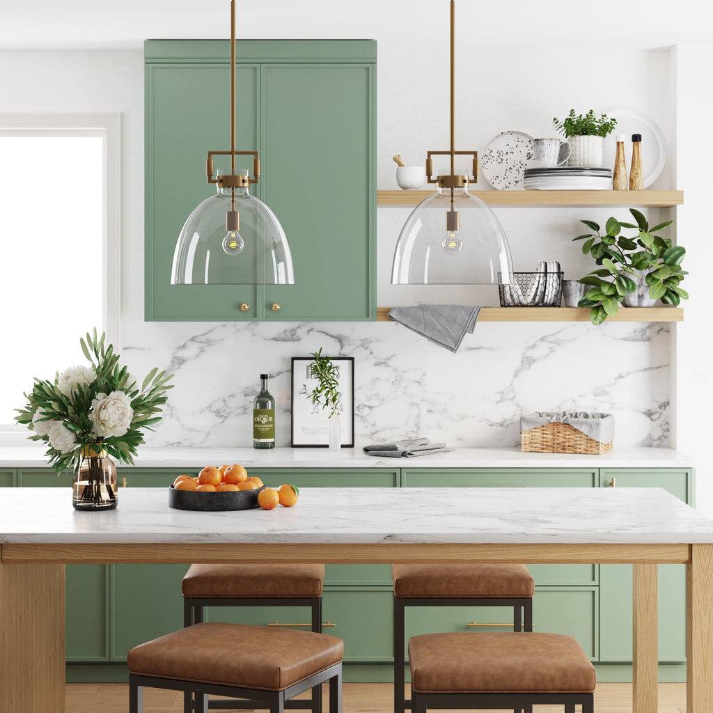 Glass Dome Shade Ceiling Pendant Light
