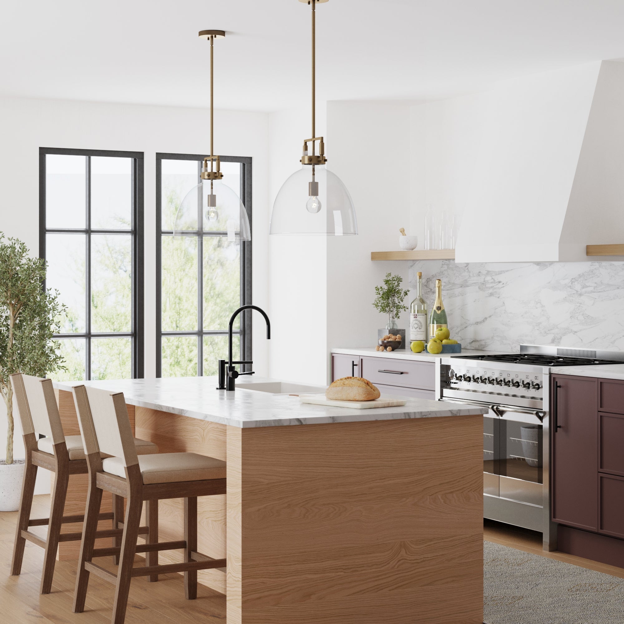 Glass Dome Pendant Lights