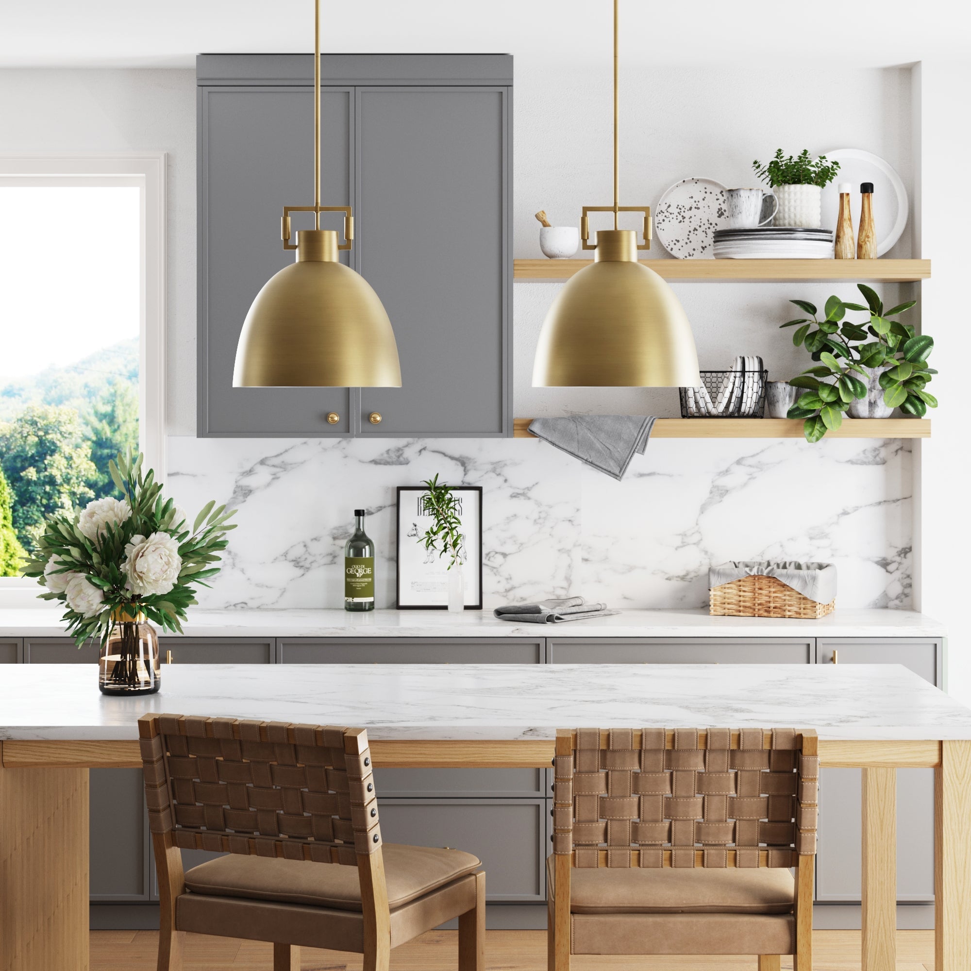Metal Dome Shade Pendant Ceiling Light