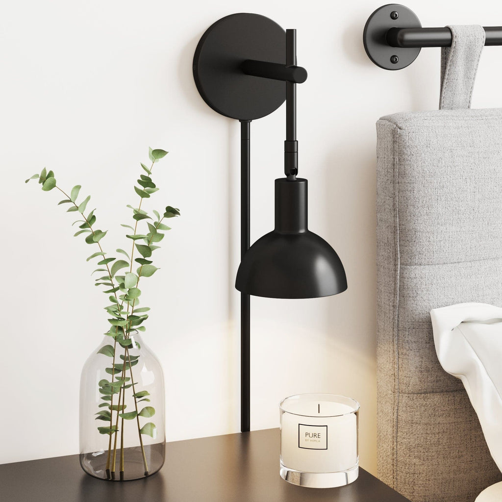 Plug-In Adjustable Metal Wall Light
