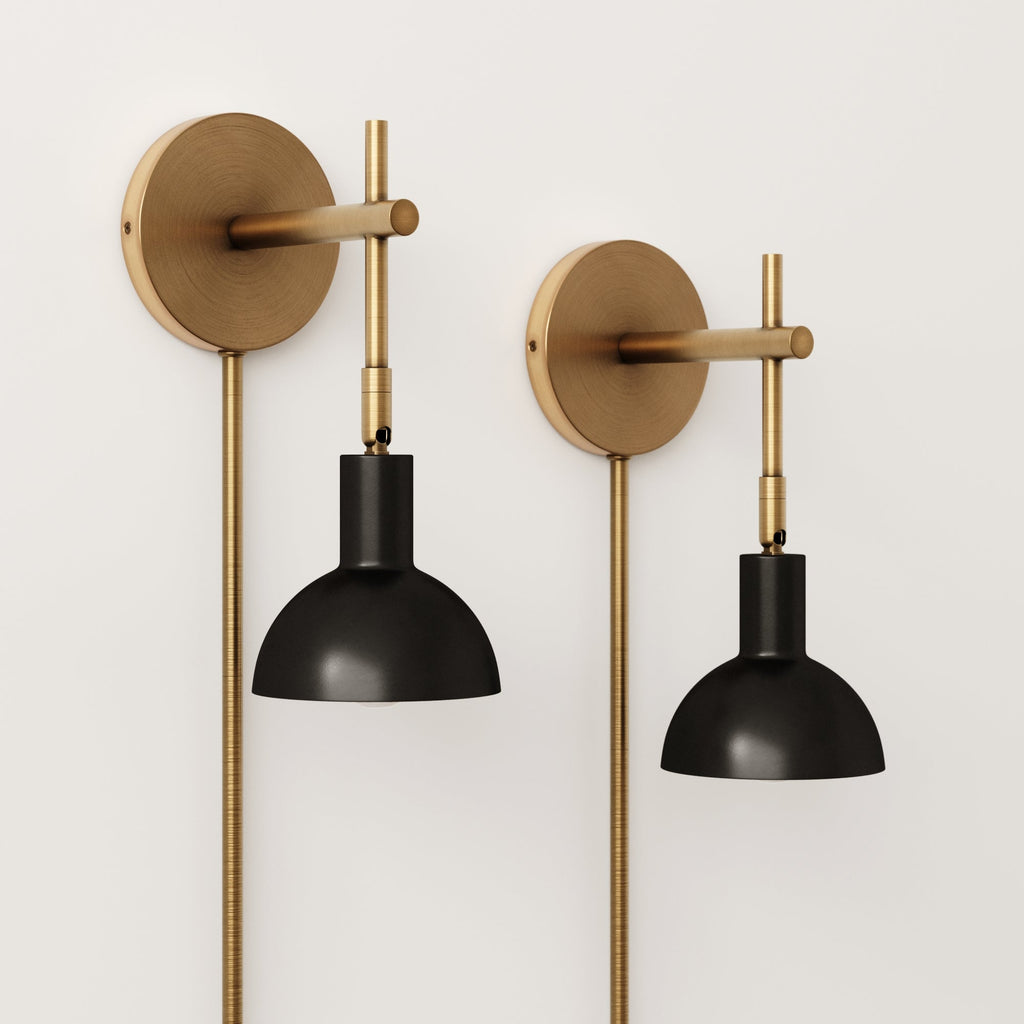 Plug-in Metal Wall Light
