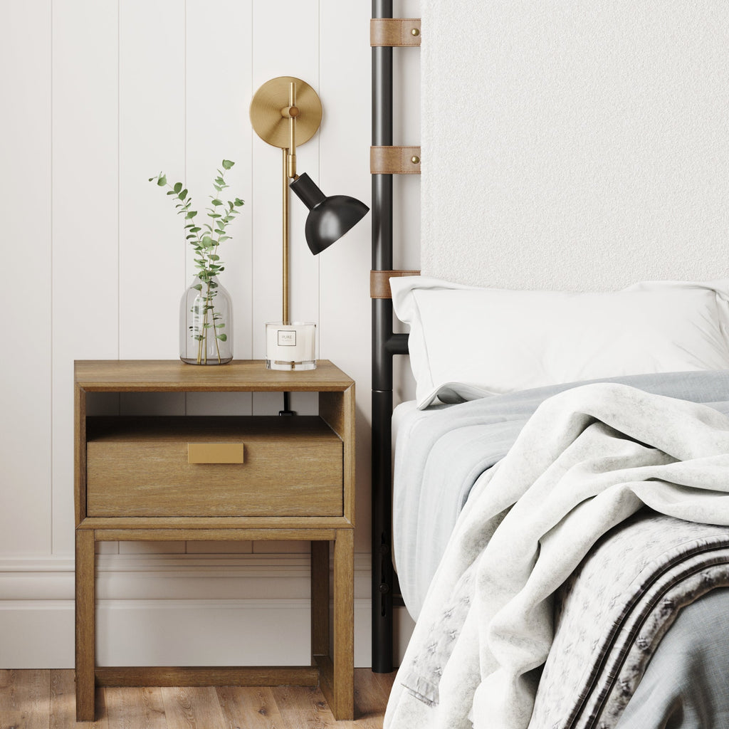 Plug-In Adjustable Metal Wall Light