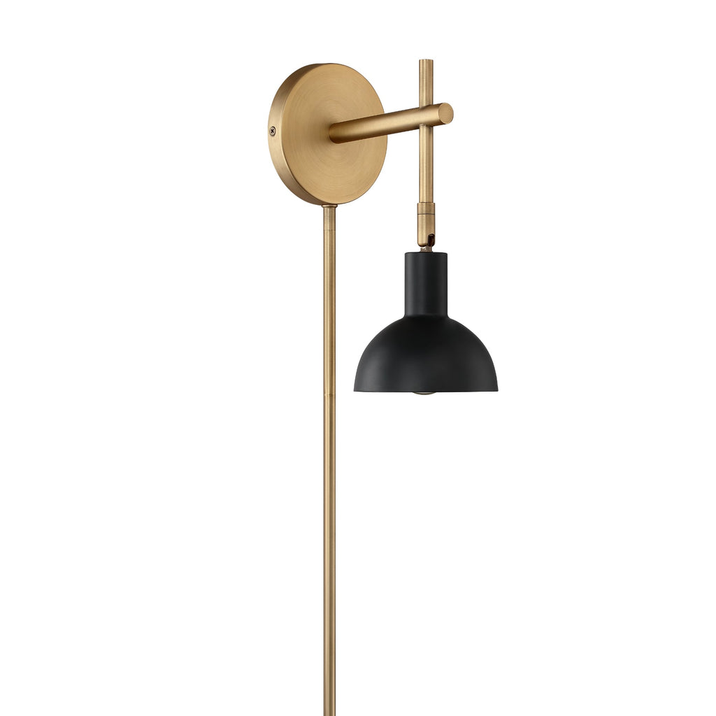 Plug-In Adjustable Metal Wall Light