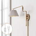 Metal Swing Arm Plug-in Wall Light