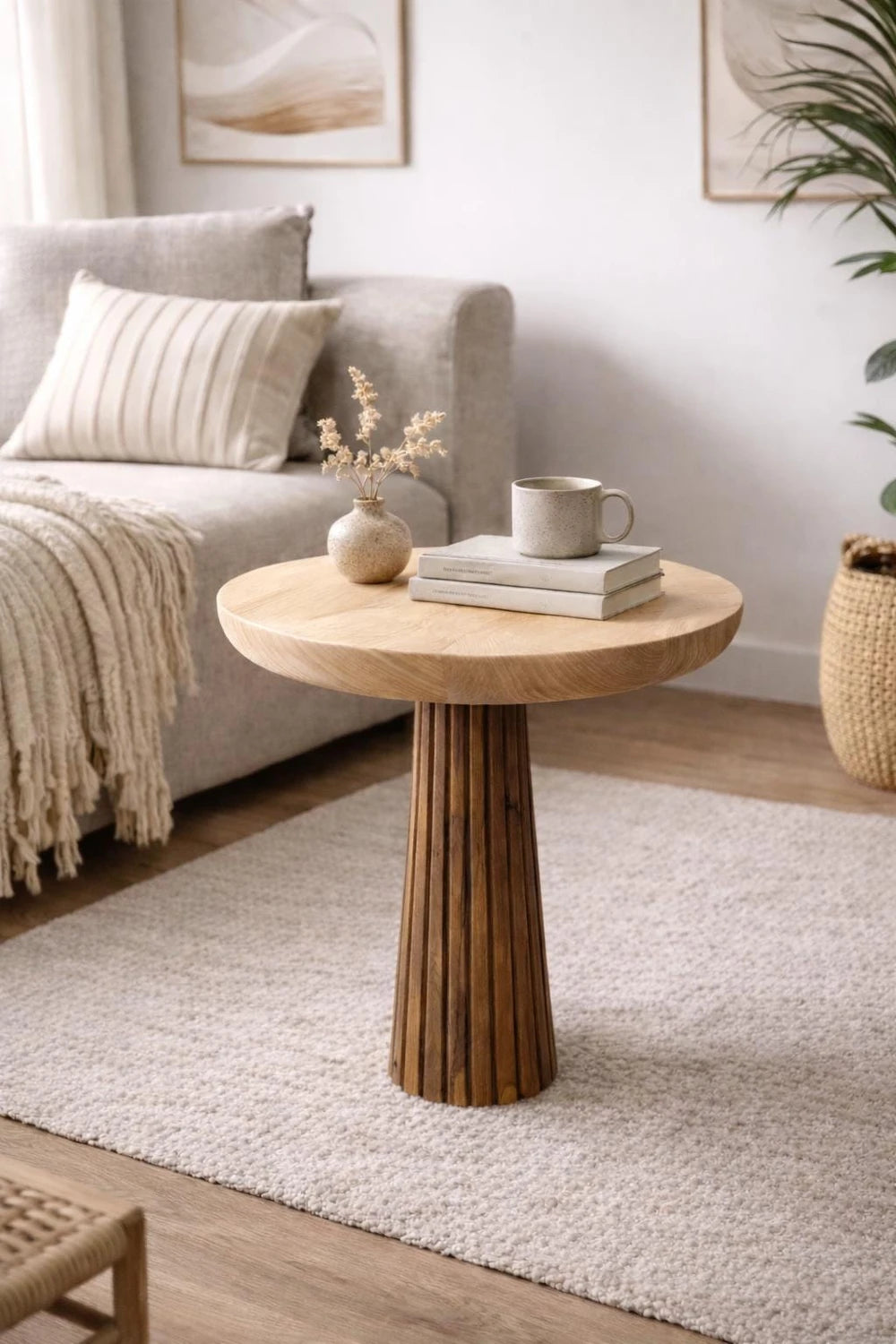Solid Linden Mushroom Table