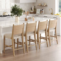 Seagrass & Wood Bar Stool