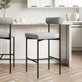 Metal Upholstered Bar Stool