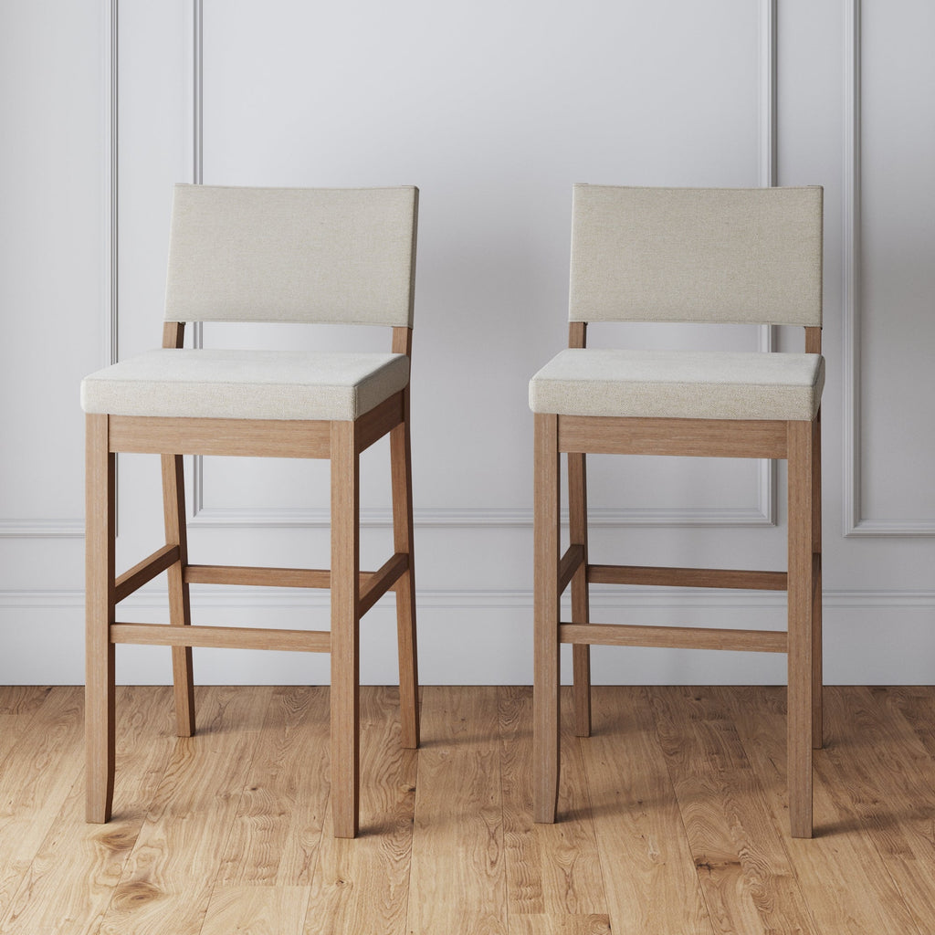Wood Upholstered Bar Stool