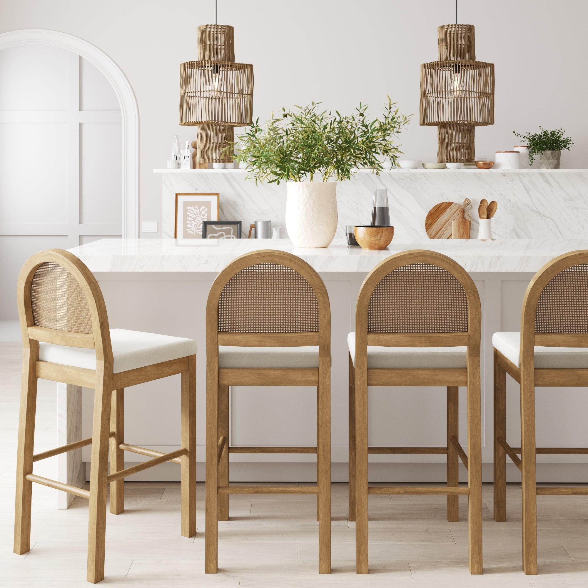 Boucle Bar Stool