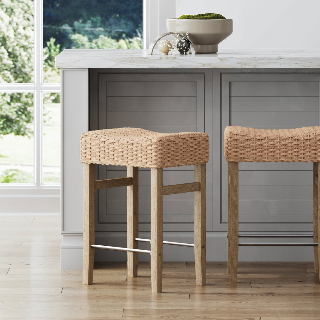 Woven Seagrass Bar Stool