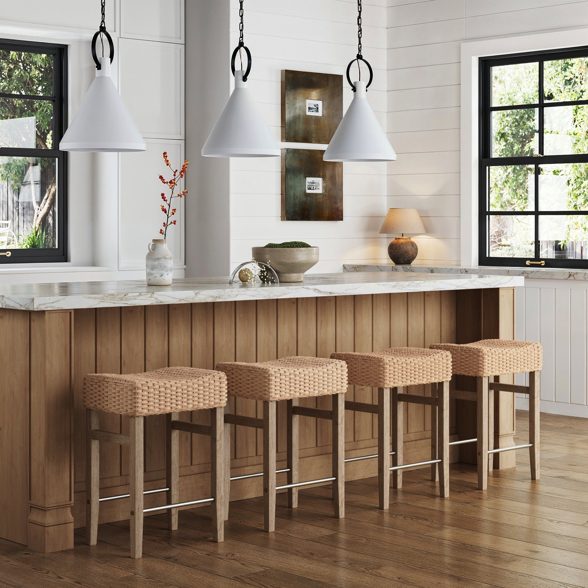 Woven Seagrass Bar Stool