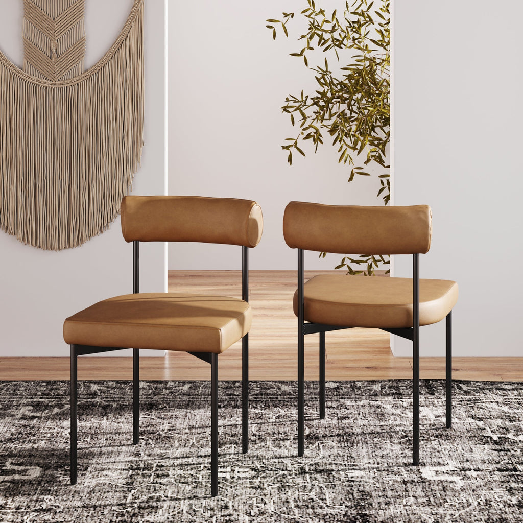 Faux Leather Modern Dining Chair