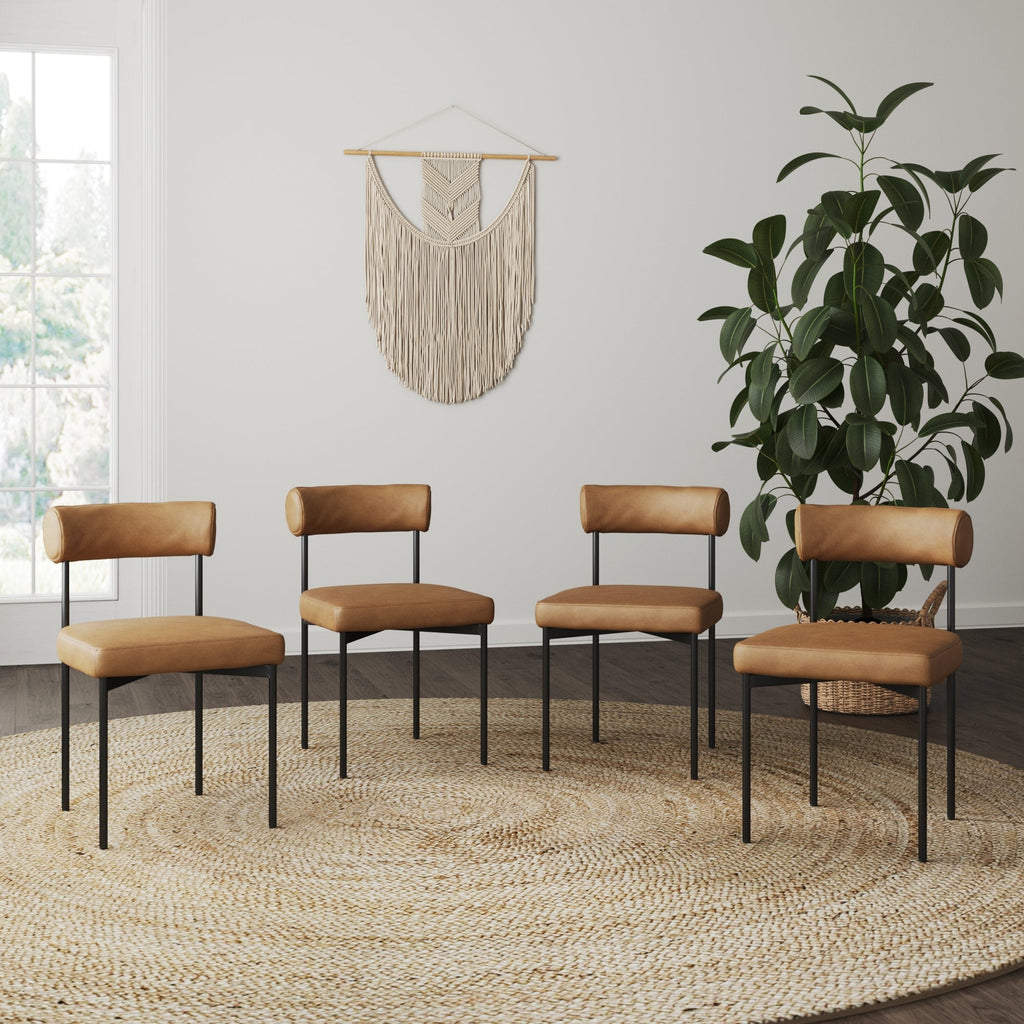 Faux Leather Modern Dining Chair