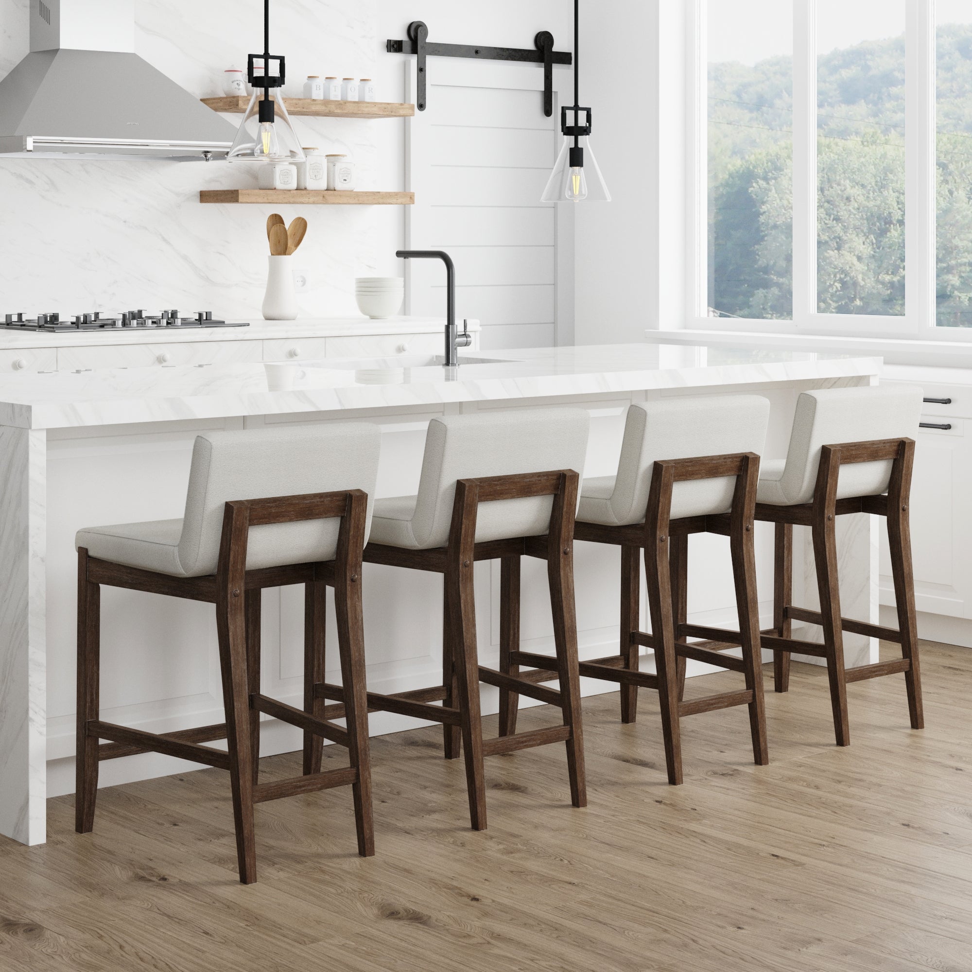 Boucle Bar Stool