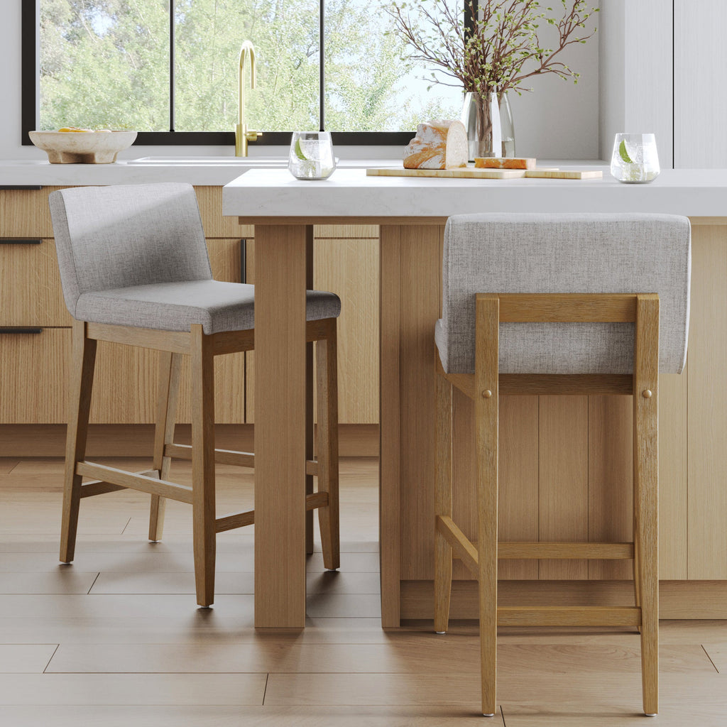Upholstered Bar Stool w/ Back