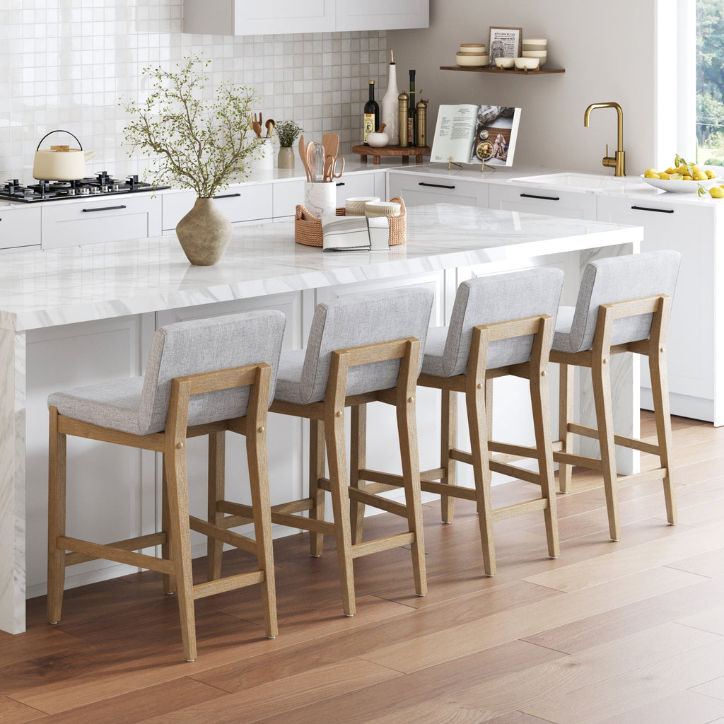 Upholstered Bar Stool w/ Back