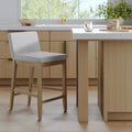 Modern Upholstered Bar Stool w/ Back