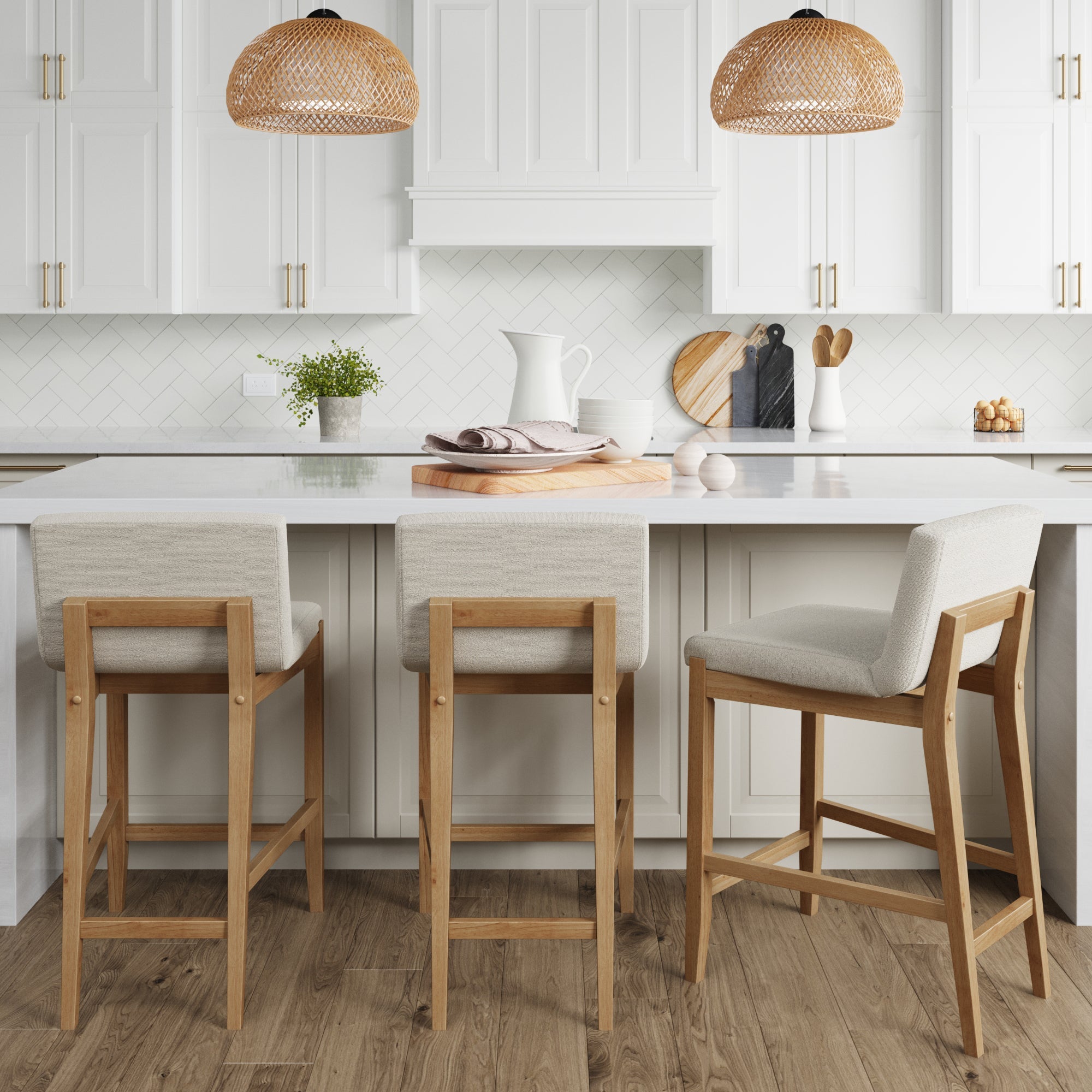 Boucle Bar Stool