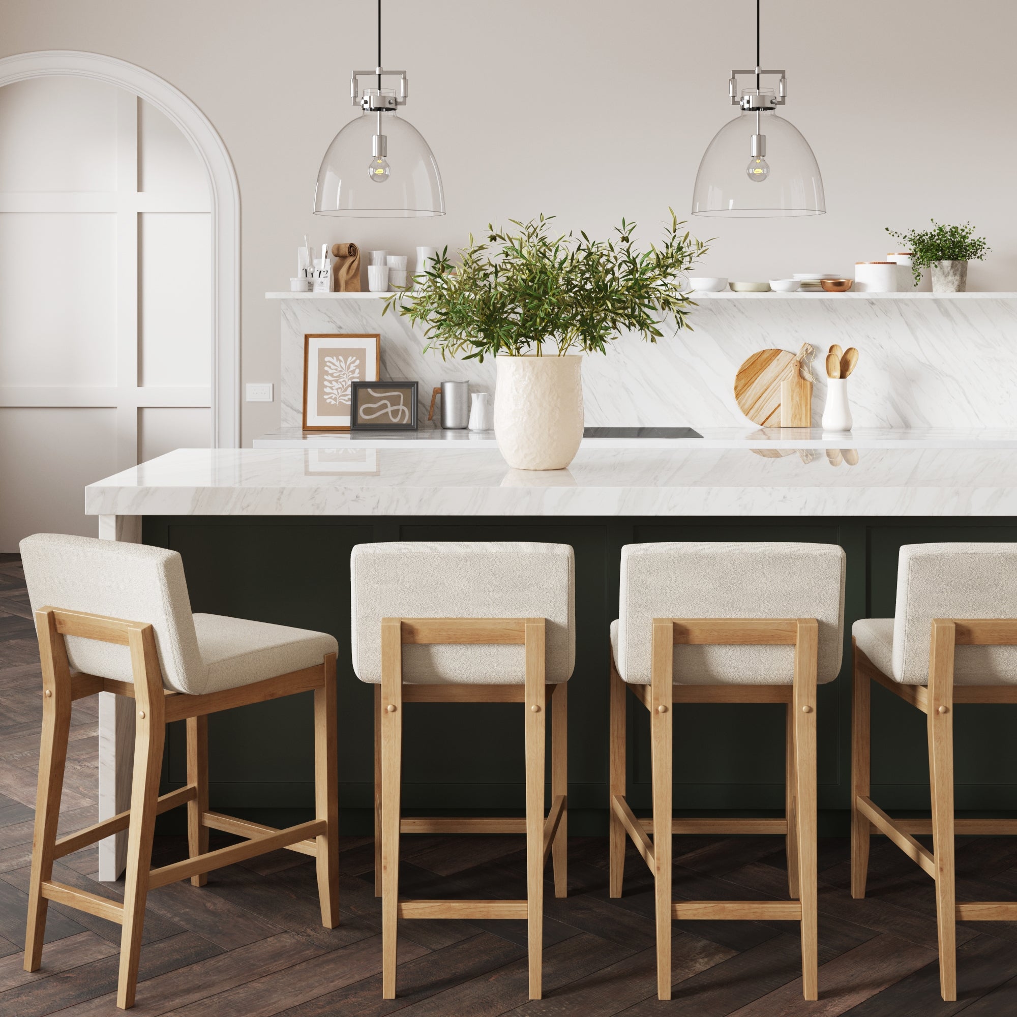 Boucle Bar Stool