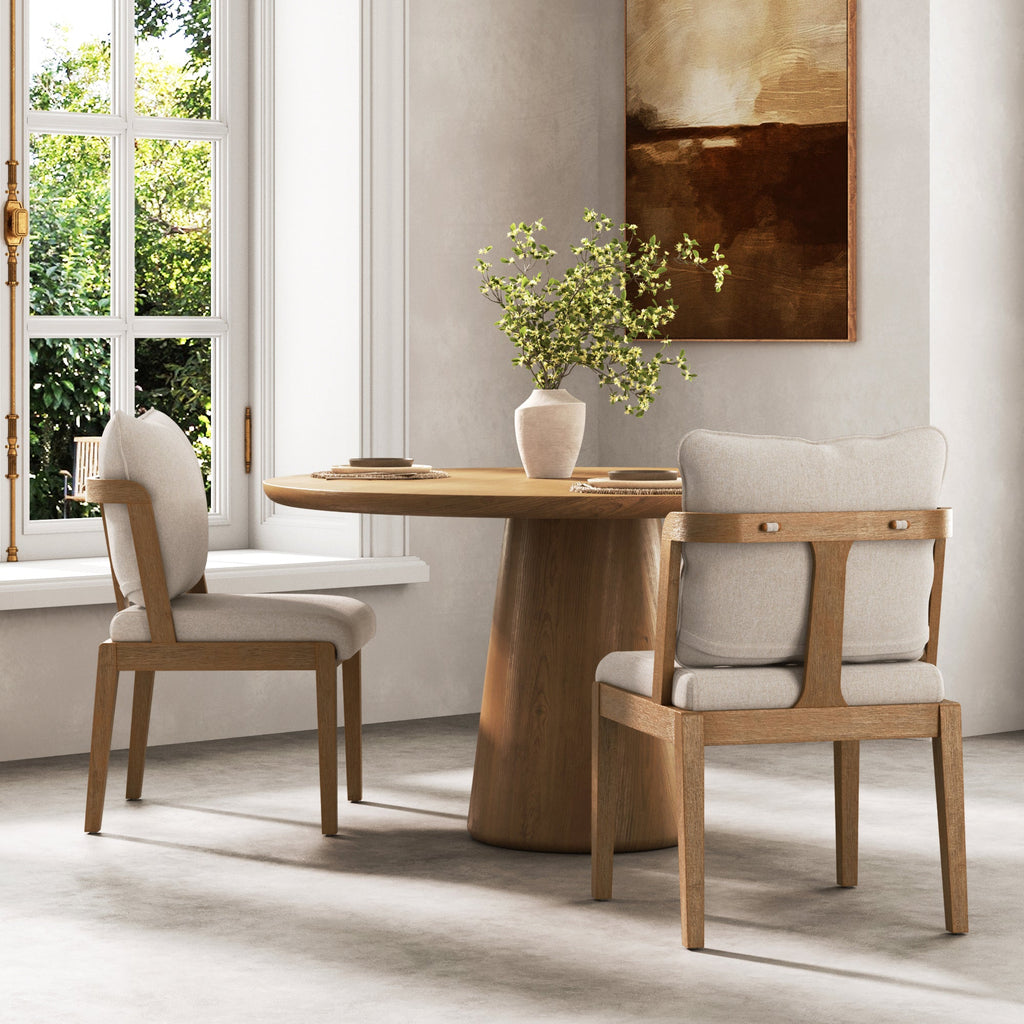 Scandinavian 2-Pack Dining Chair with Back