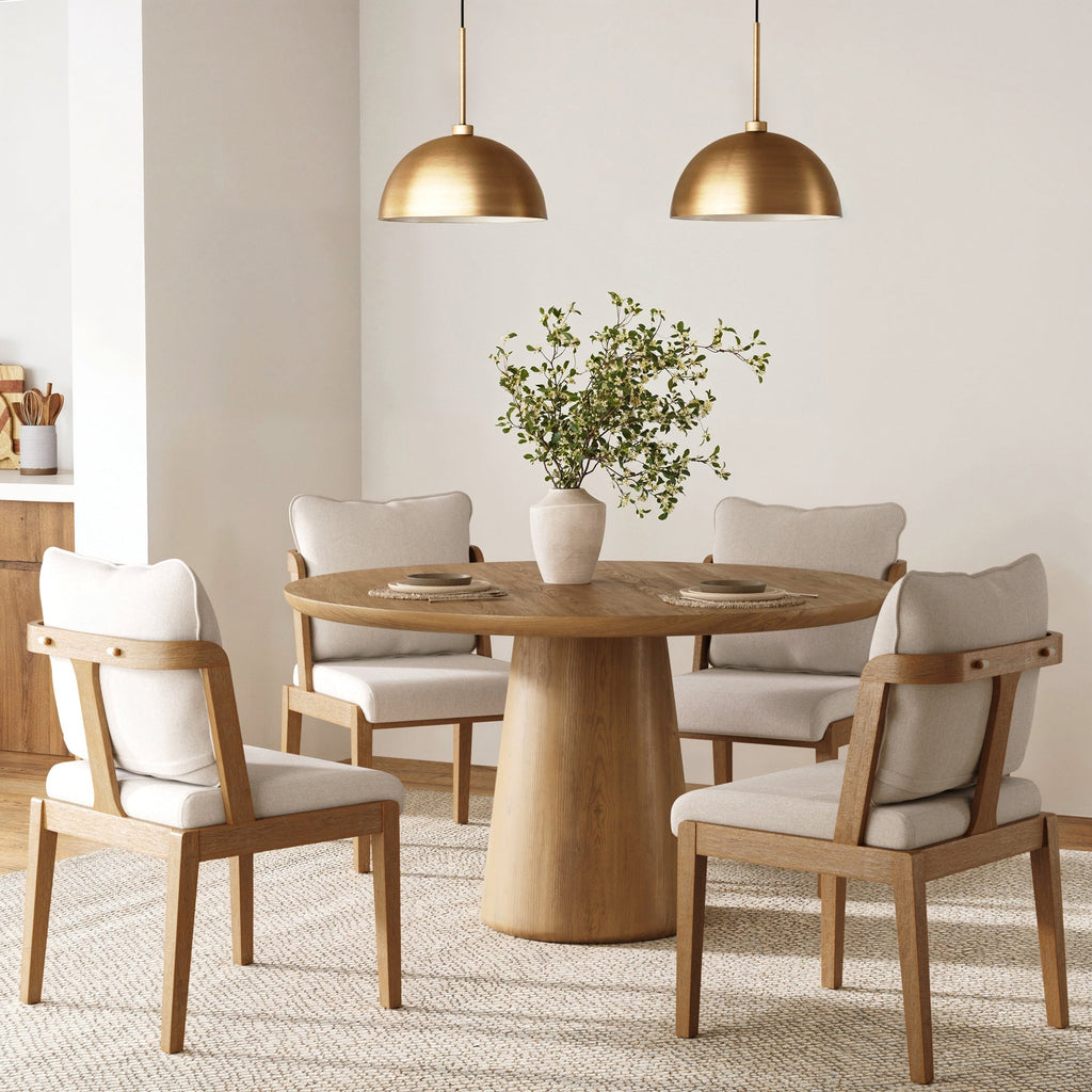 Scandinavian Dining Chair with Back
