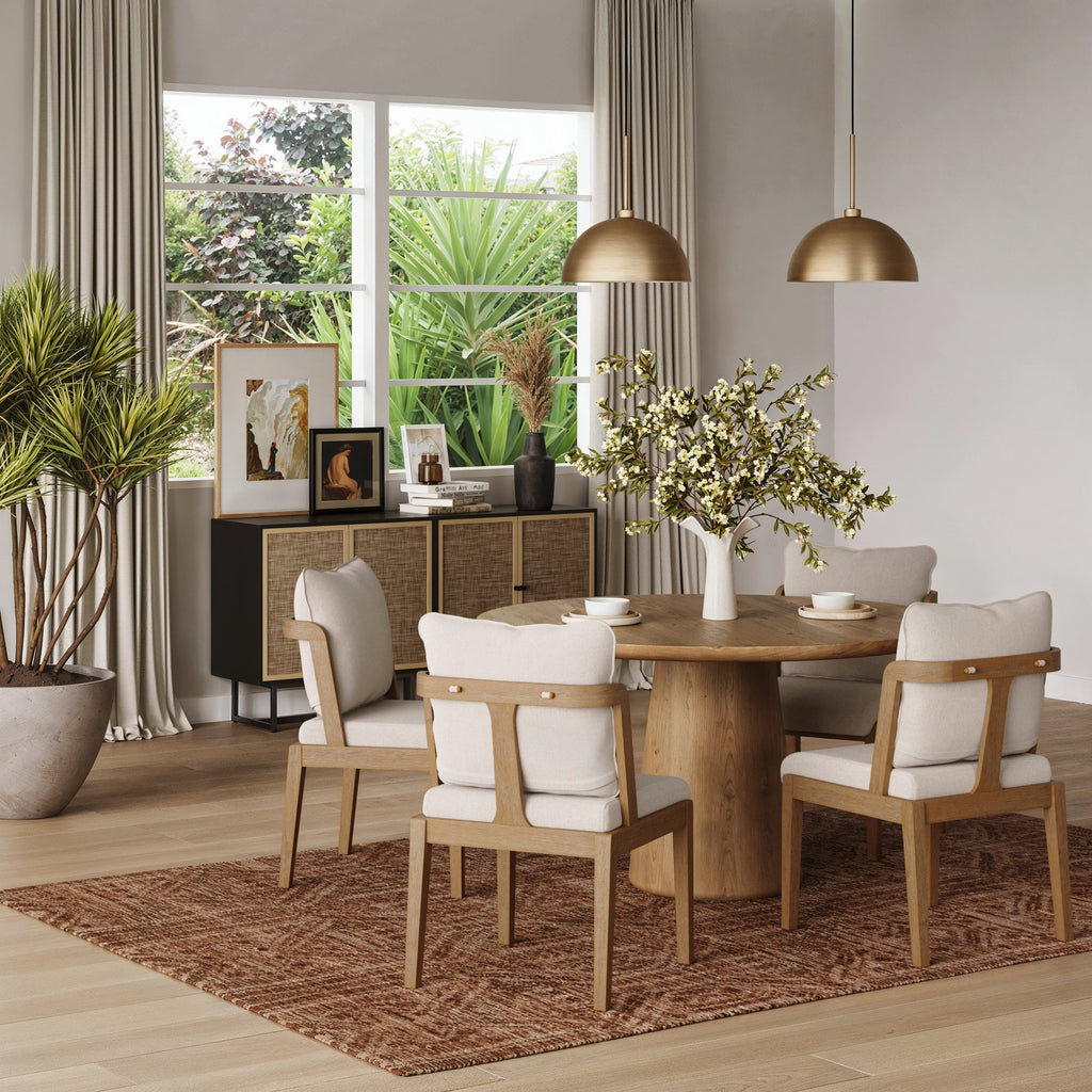 Scandinavian Dining Chair with Back