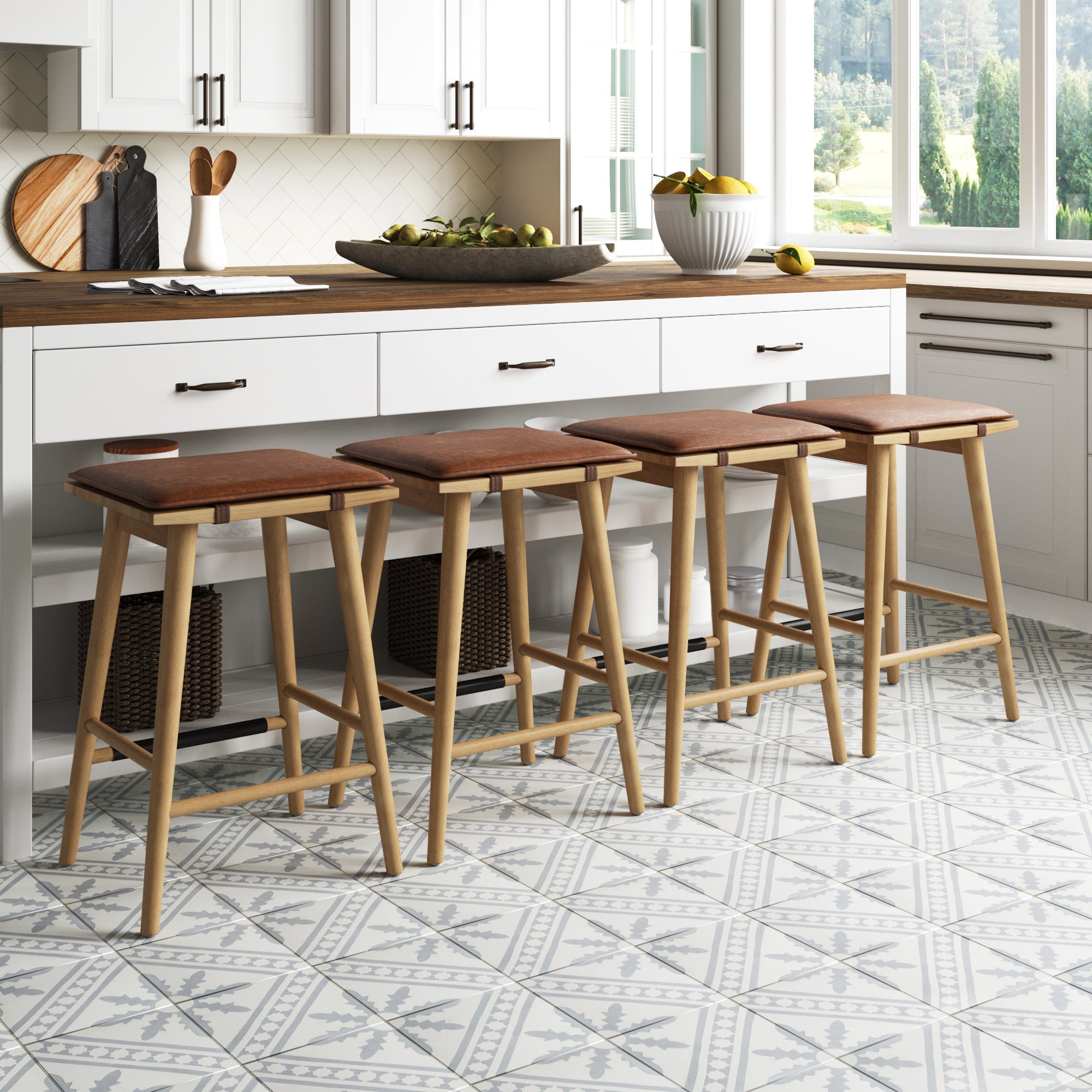 Cushioned Bar Stool