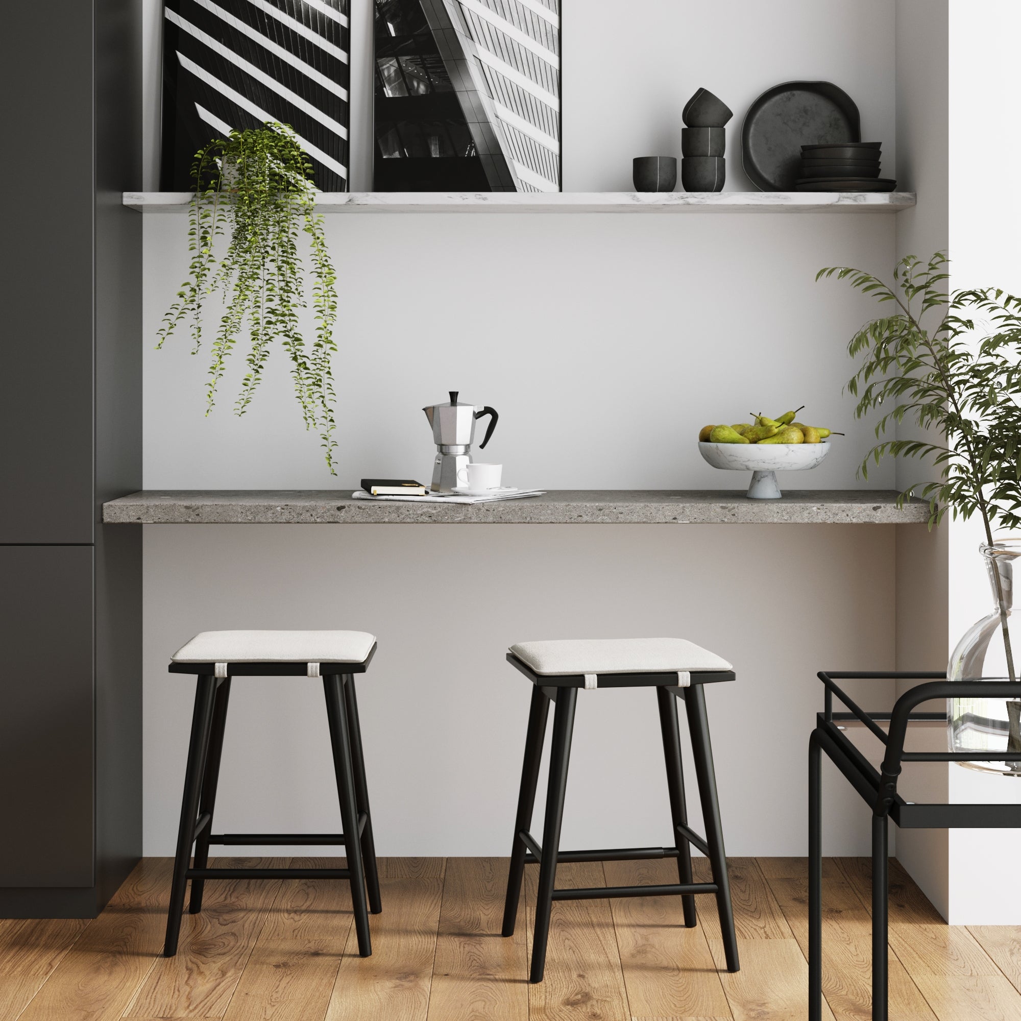 Boucle Bar Stool