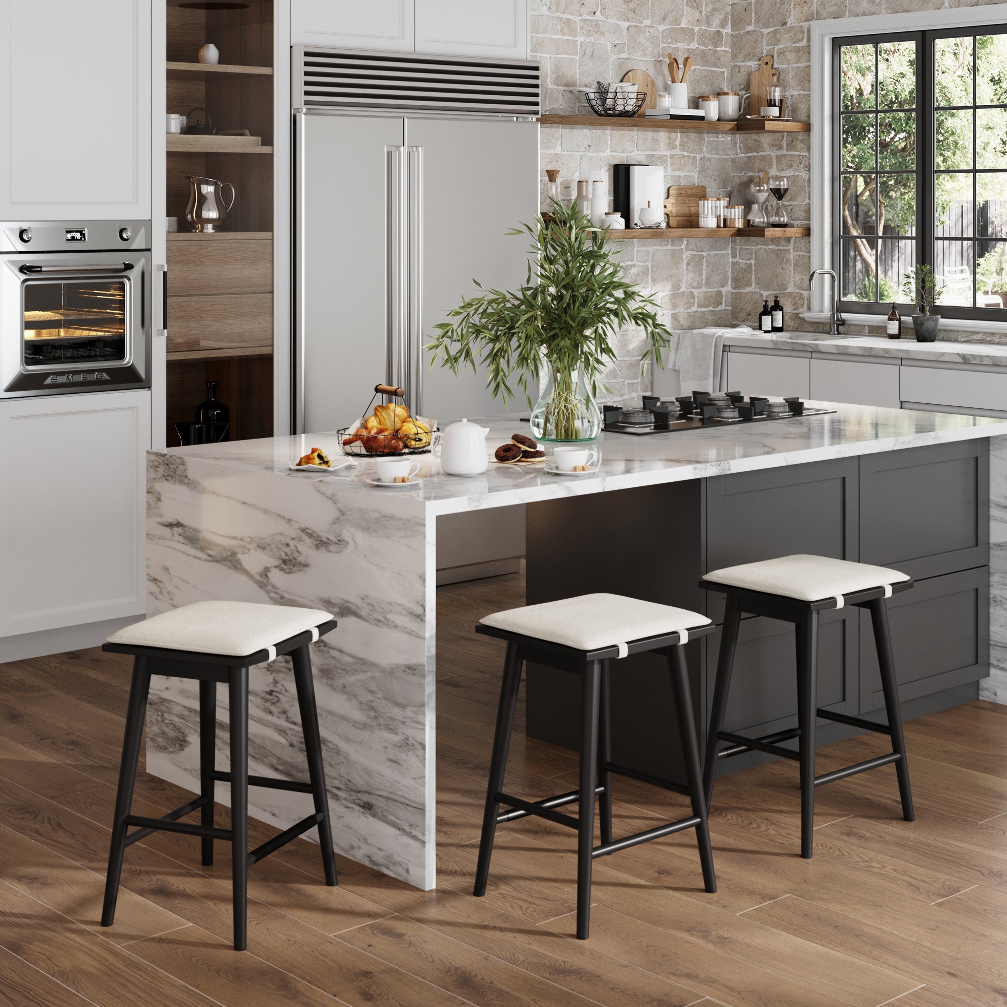 Boucle Bar Stool