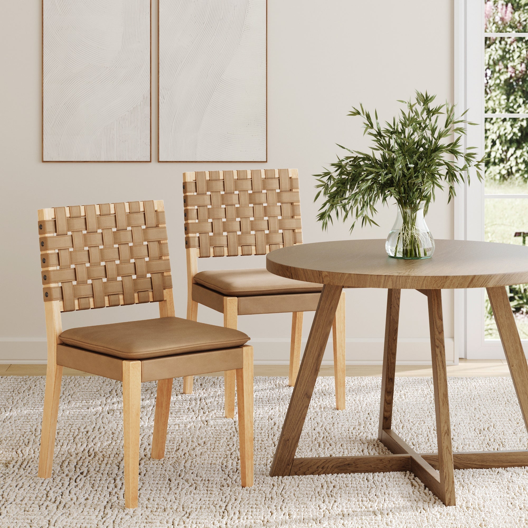 Faux Leather Dining Chair