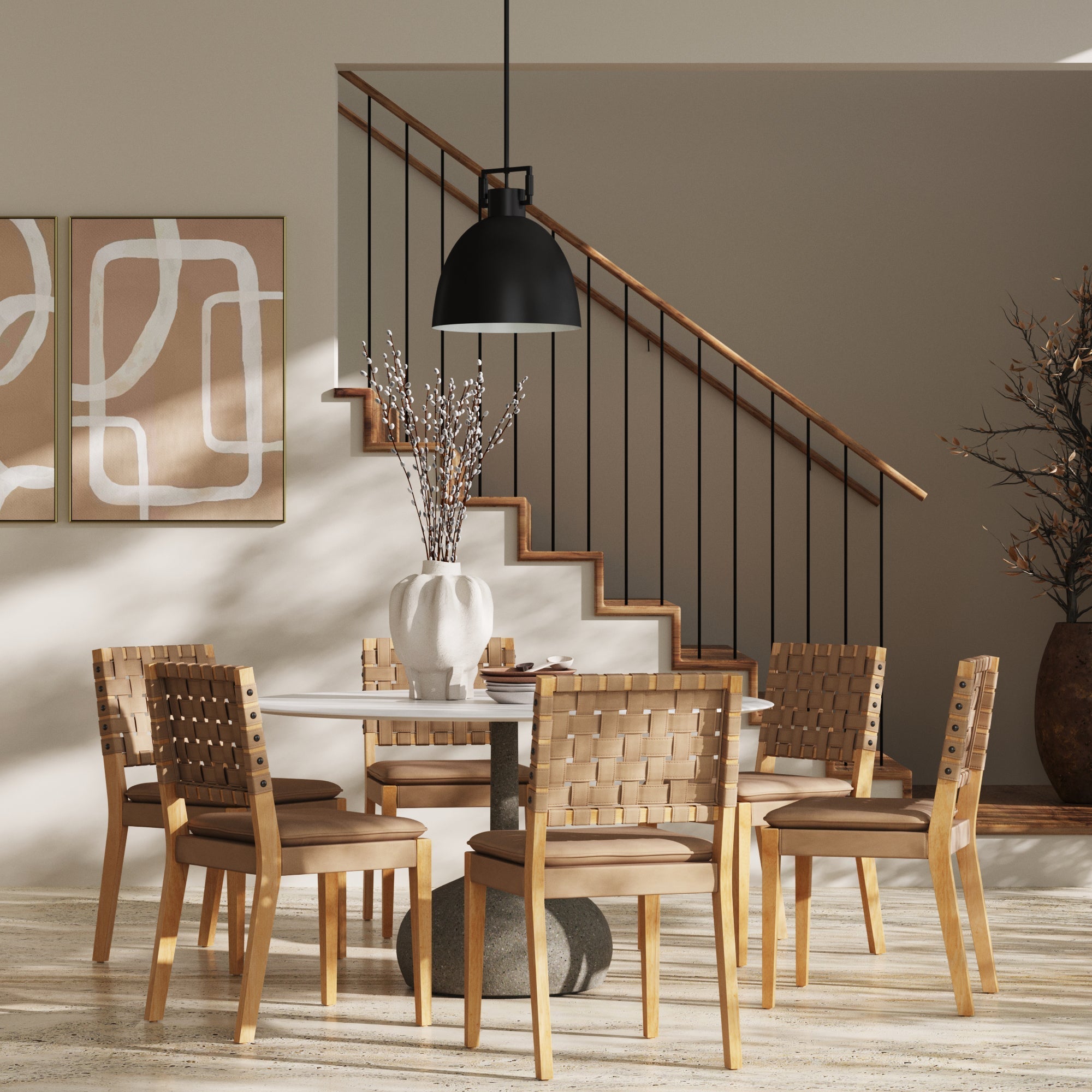Faux Leather Dining Chair
