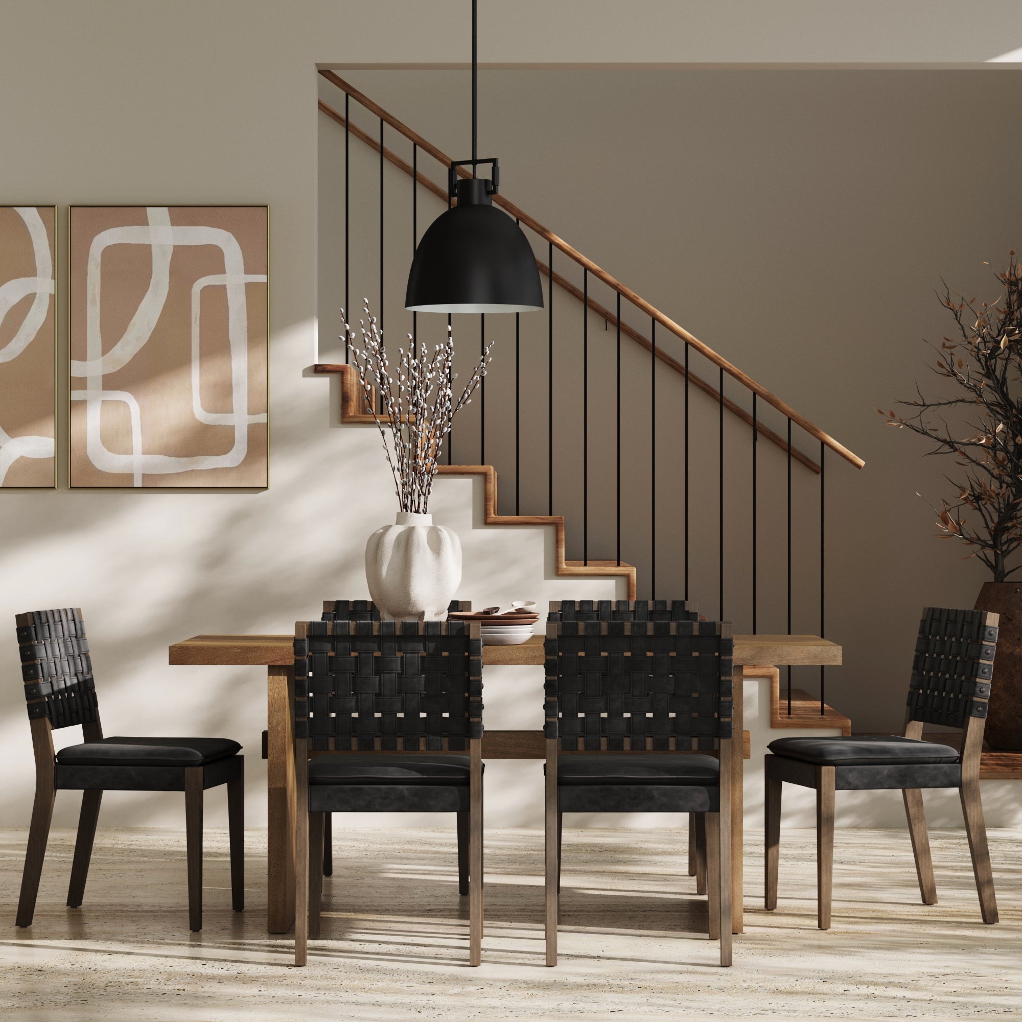Faux Leather Dining Chair