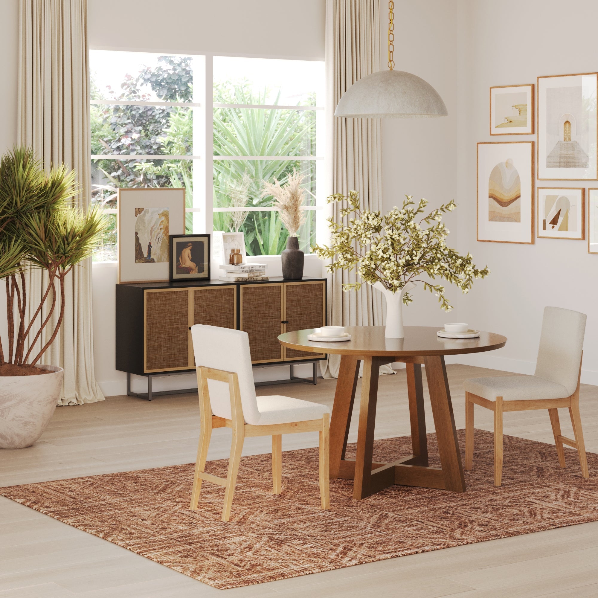 Modern Exposed Back Dining Chair