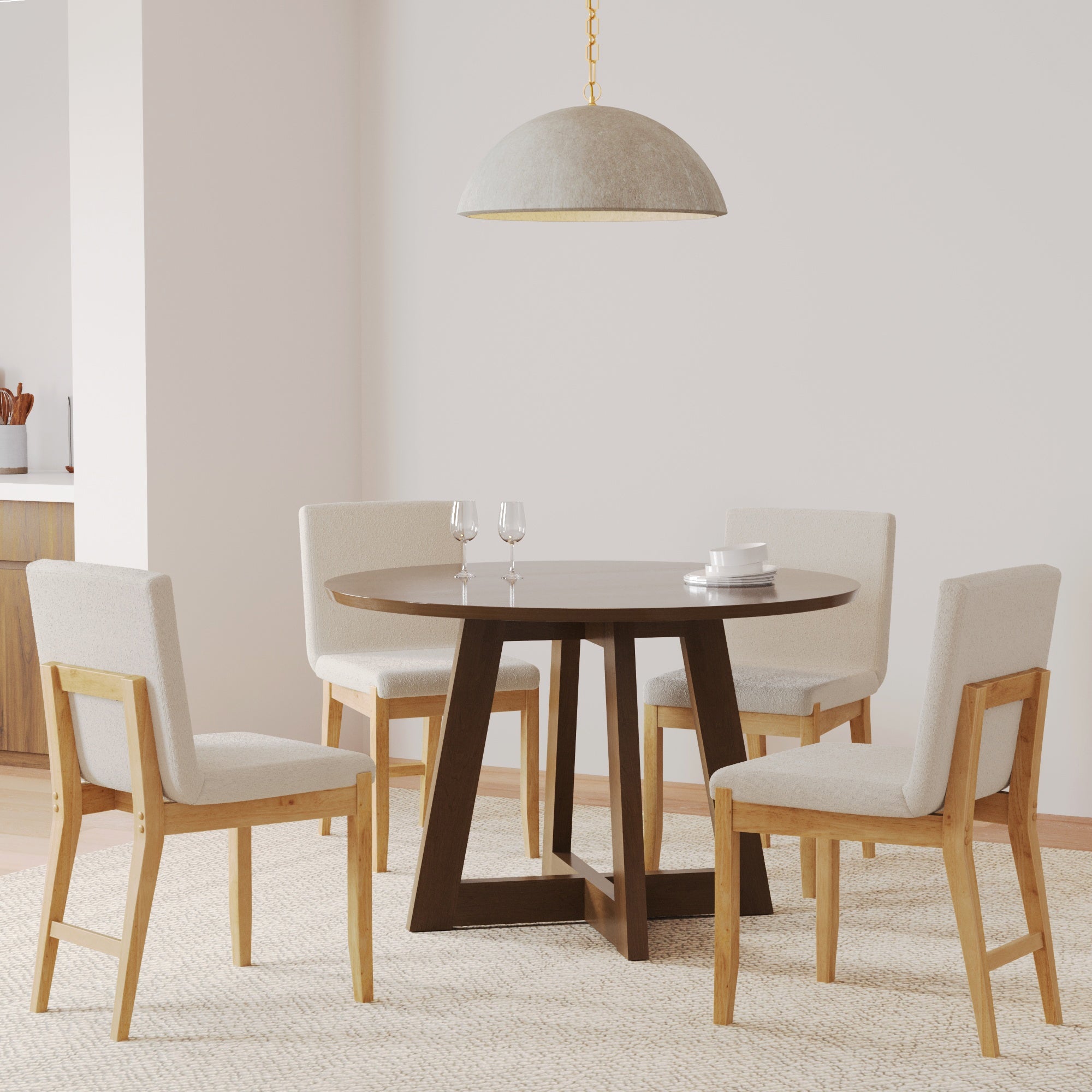 Modern Exposed Back Dining Chair