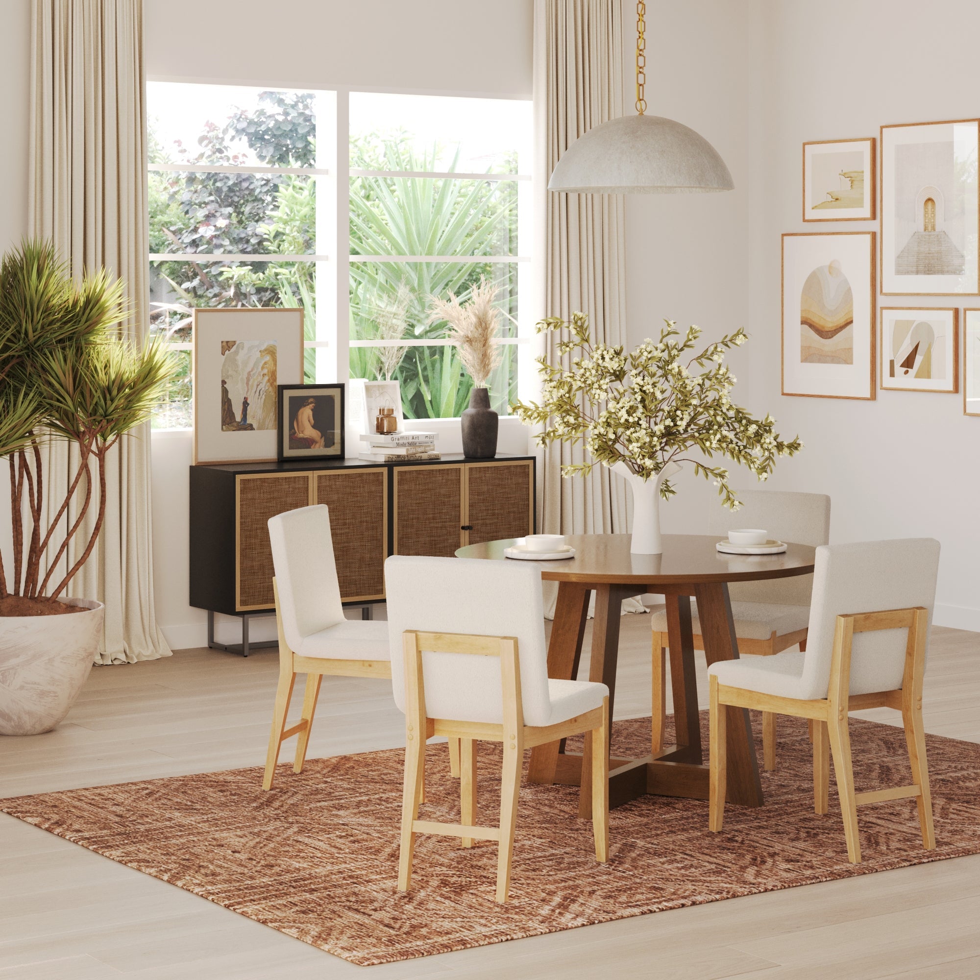 Modern Exposed Back Dining Chair