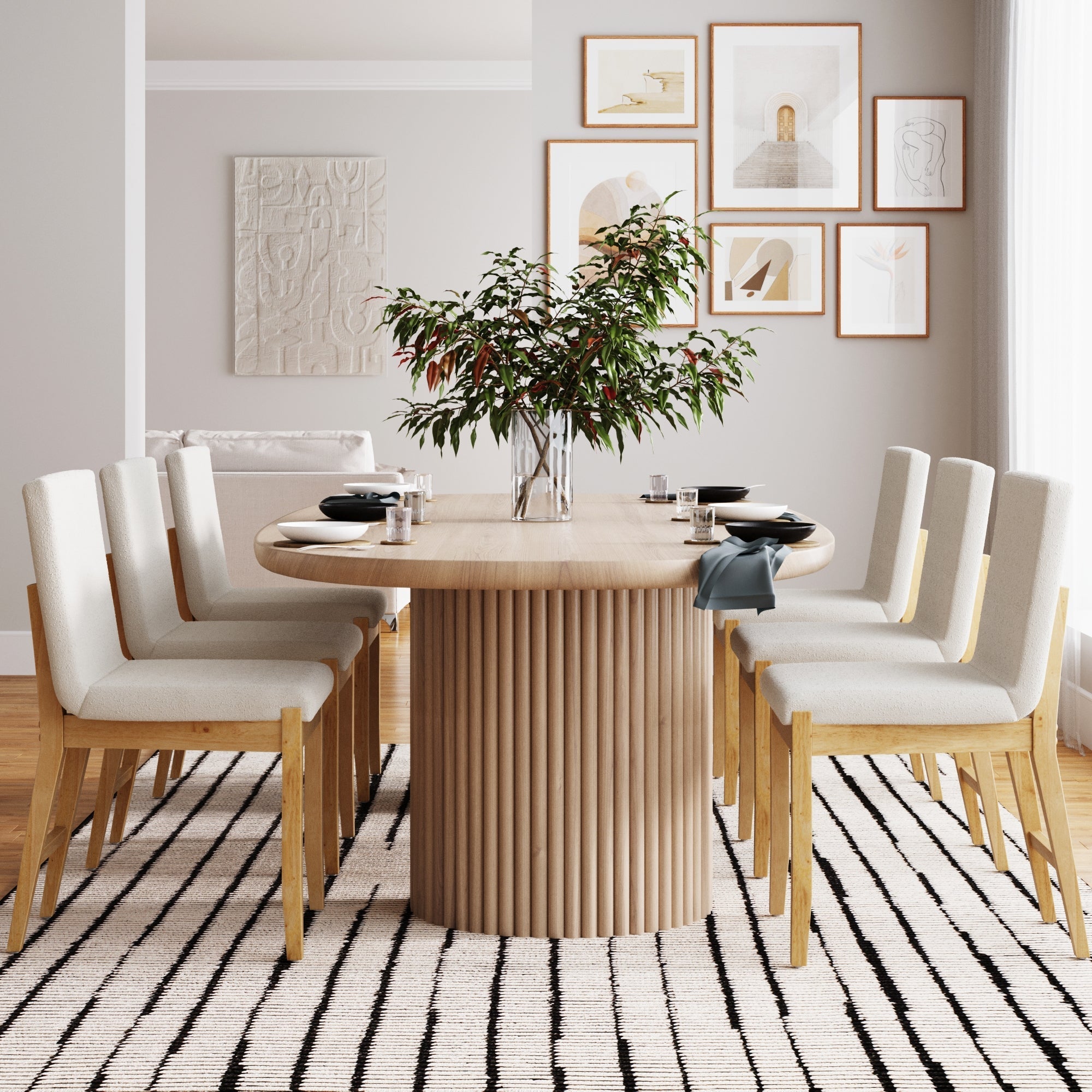 Modern Exposed Back Dining Chair