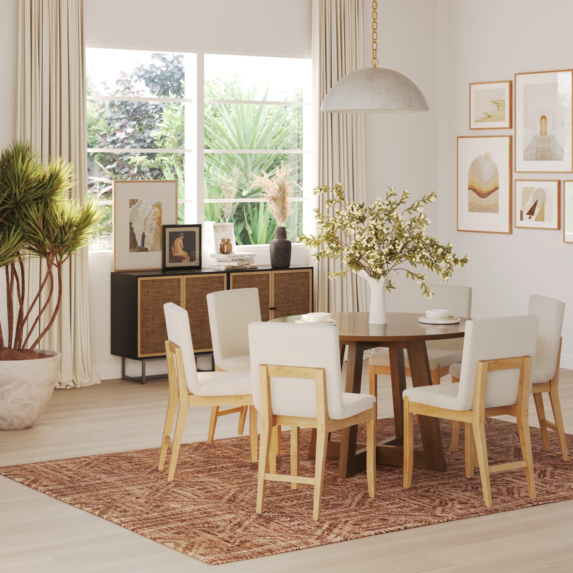 Modern Exposed Back Dining Chair