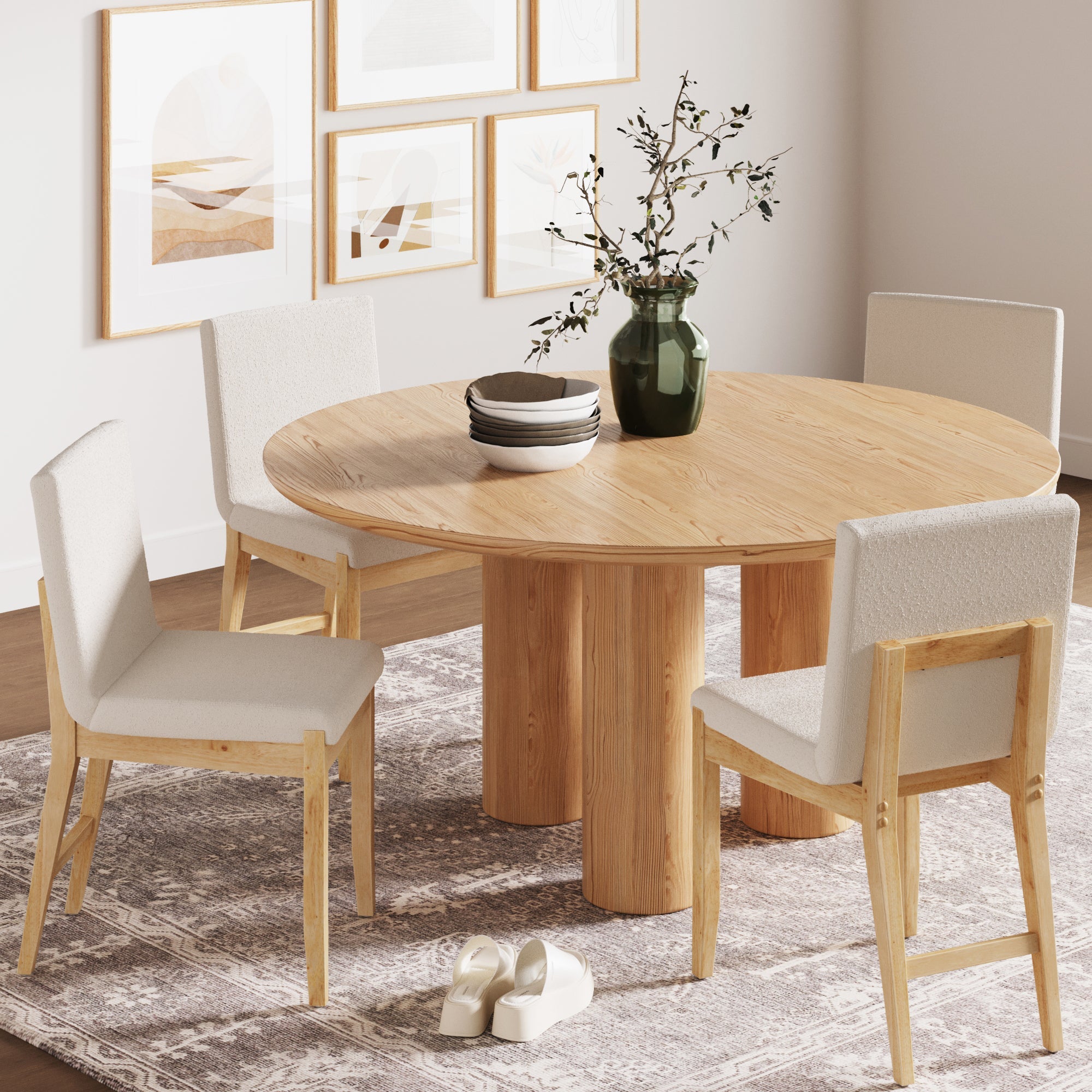 Exposed Back Dining Chair Brushed