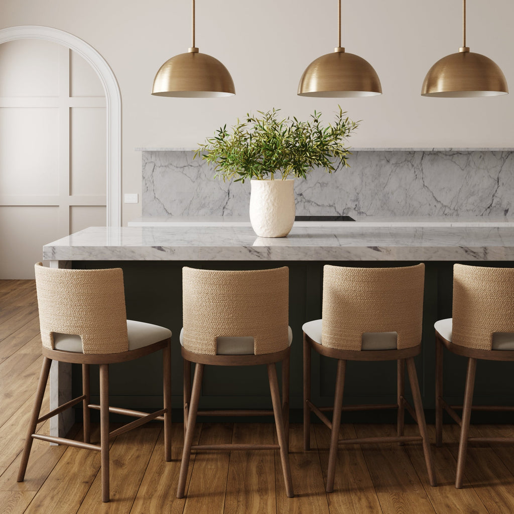 Seagrass Rope Back Counter Bar Stool Medium