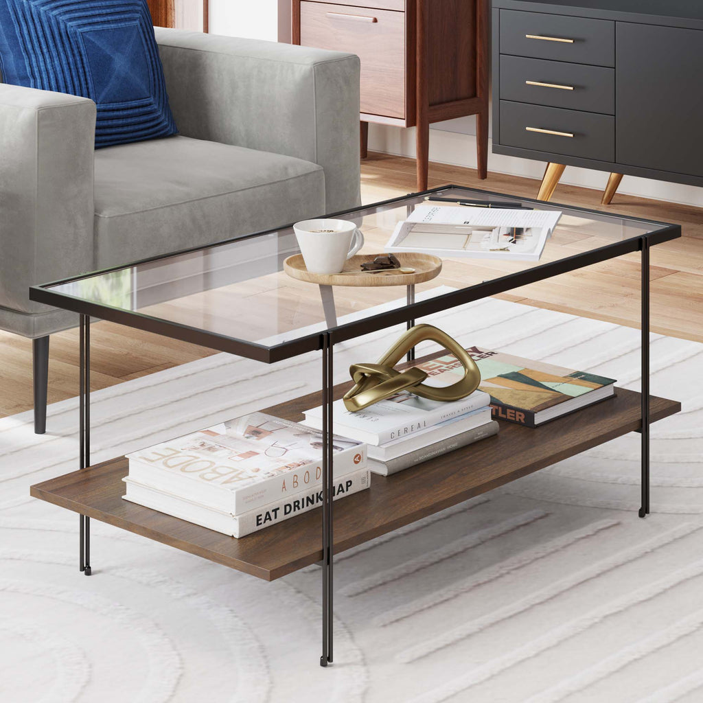Glass Top Modern Coffee Table