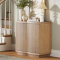 Mid-Century Modern Fluted Accent Cabinet