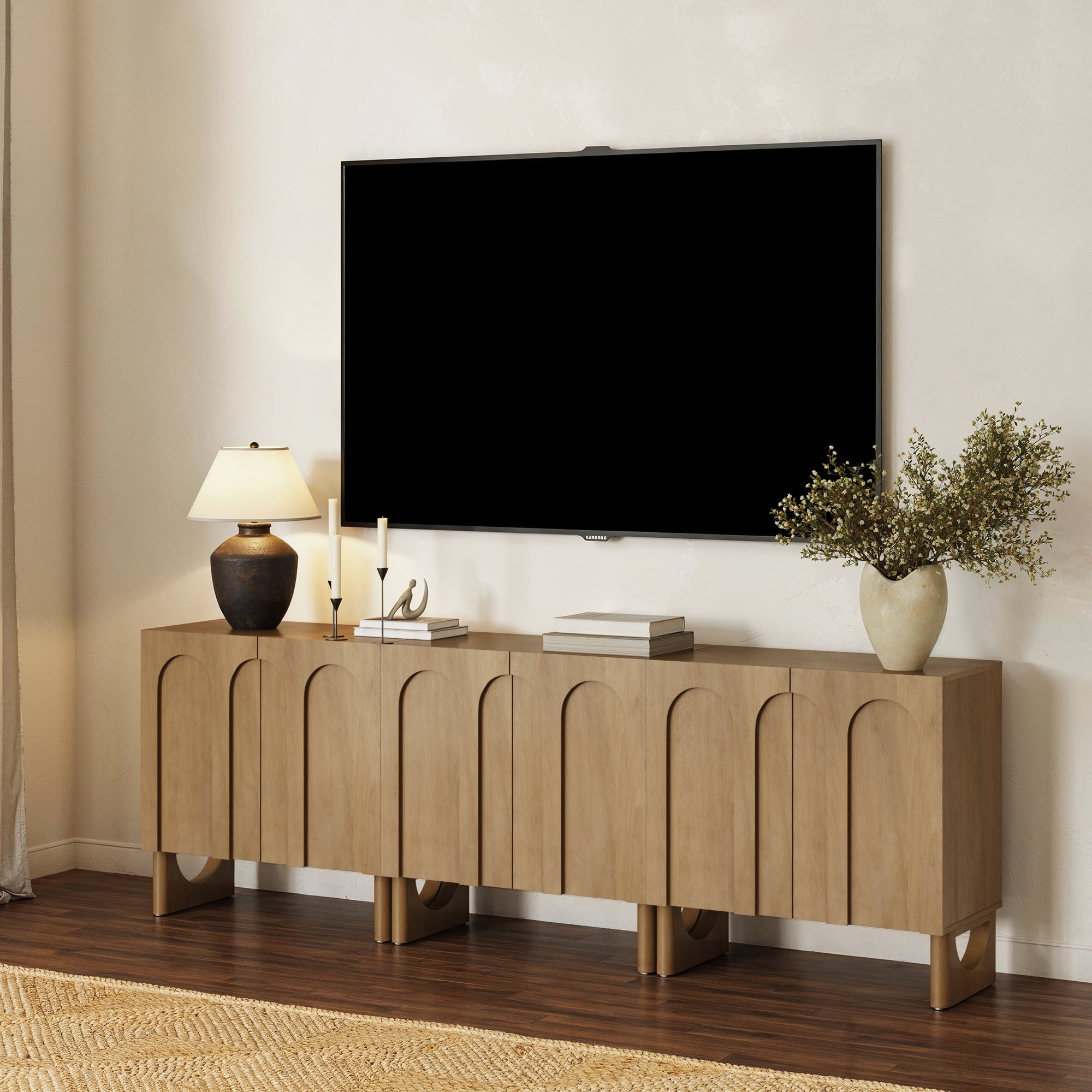Mid Century Modern Credenza Console Cabinet