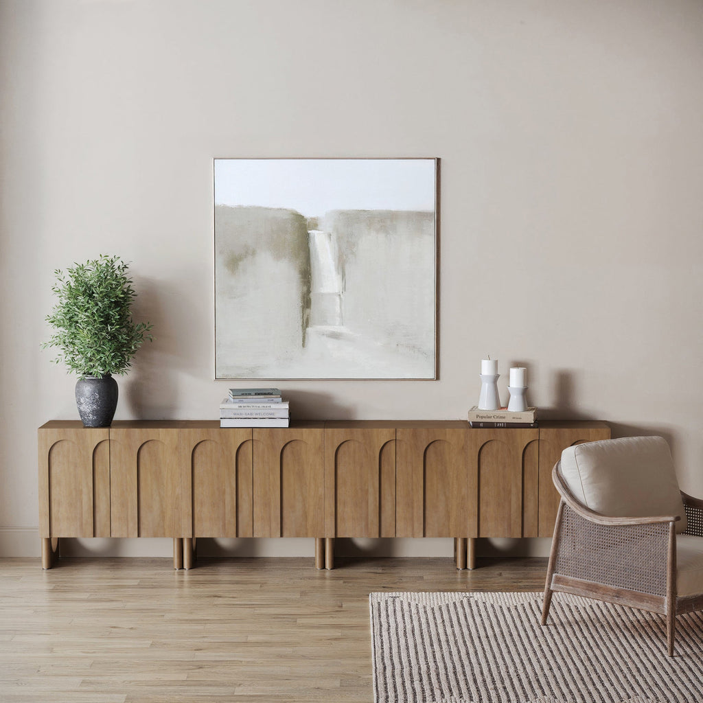 Mid Century Modern Credenza Console Cabinet