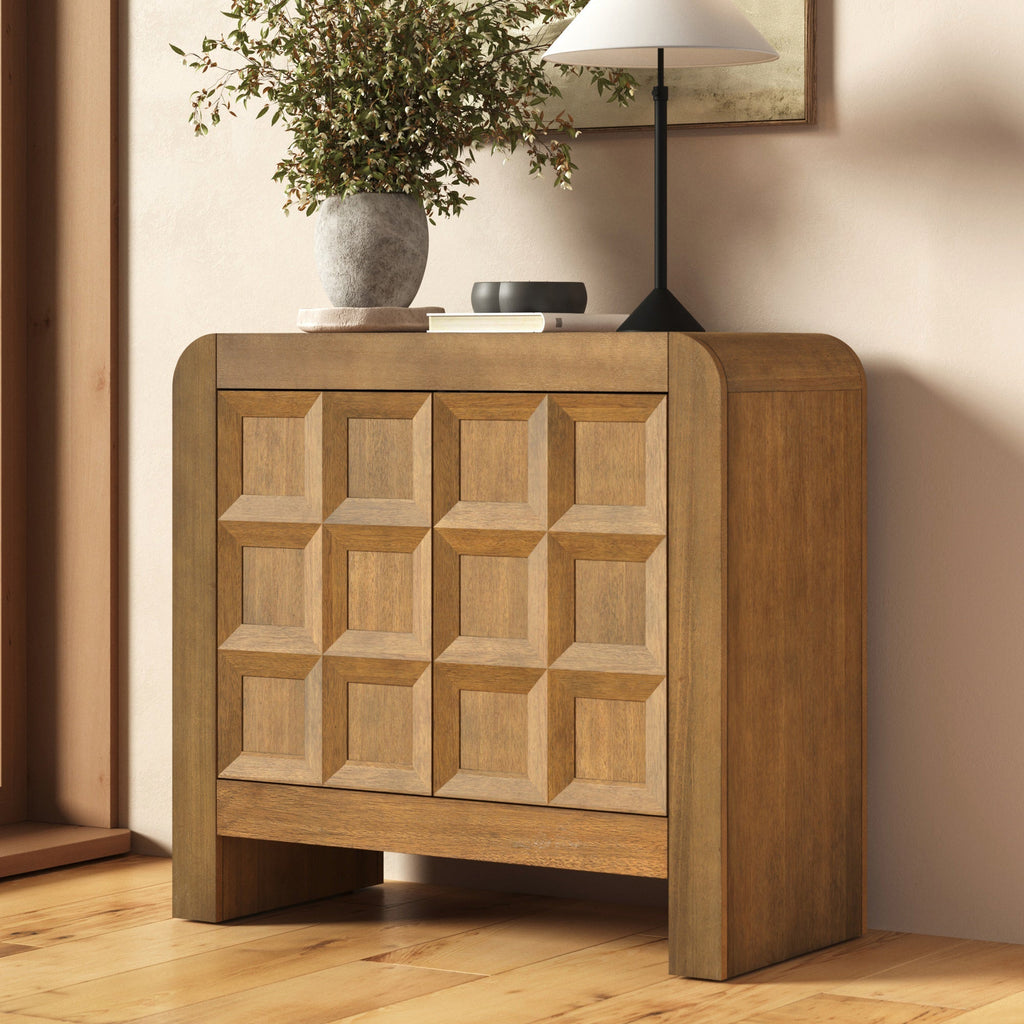 Mid Century Modern Wood Storage Cabinet
