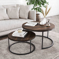 Round Nesting Coffee Table Set
