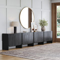 Rounded Wood Accent Cabinet or Large Credenza