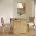 Bohemian Natural Wood & Rattan Dining Table