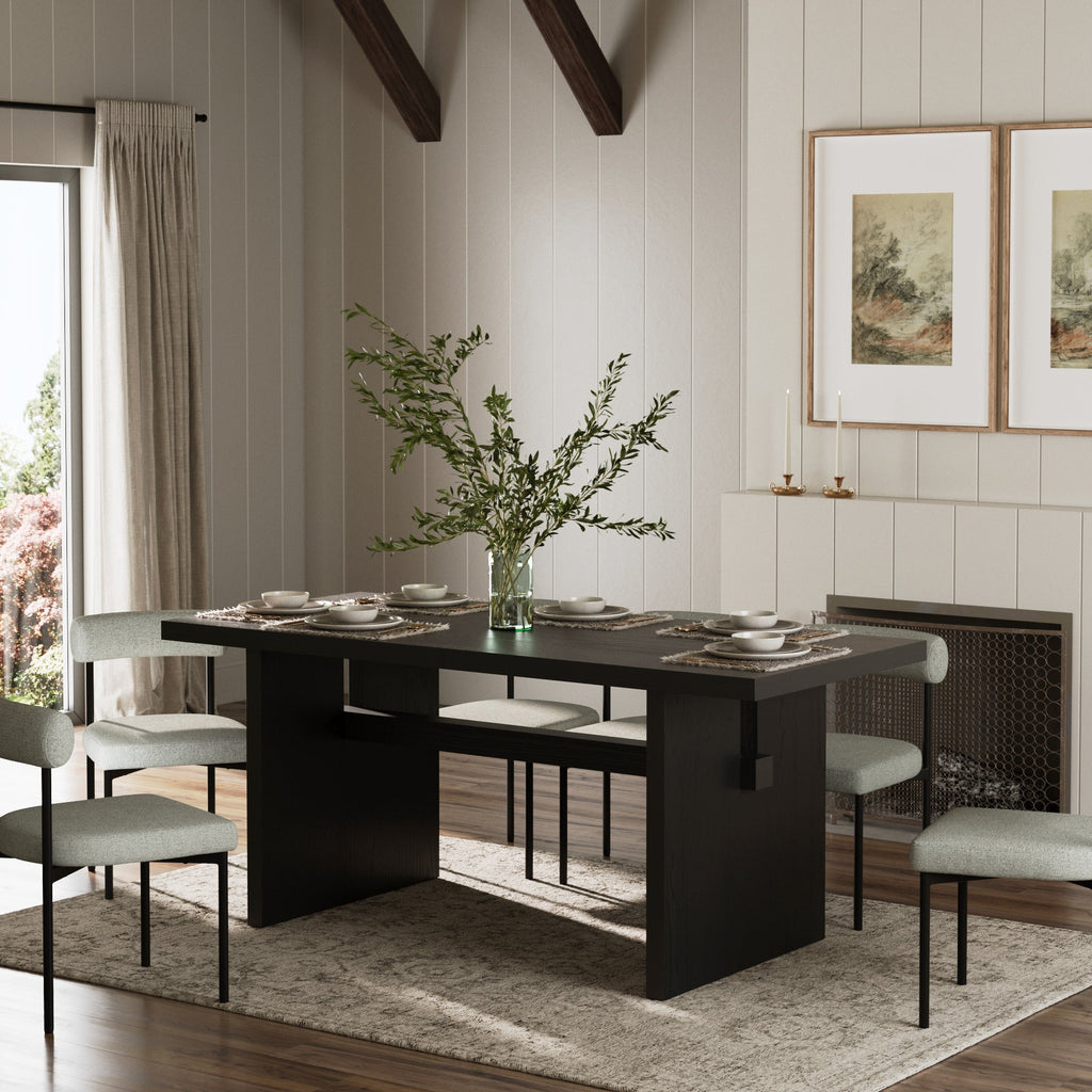 Wood Modern Farmhouse Dining Table