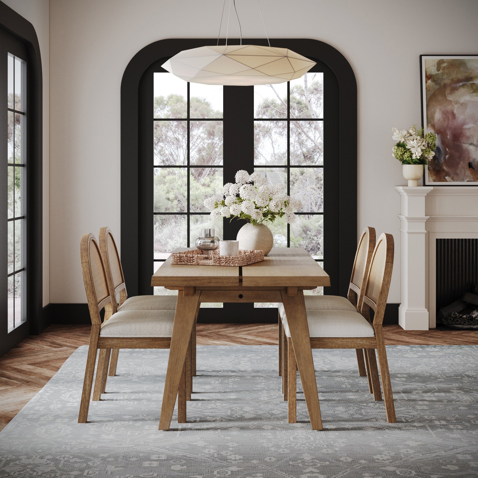 Modern Farmhouse Extendable Dining Table